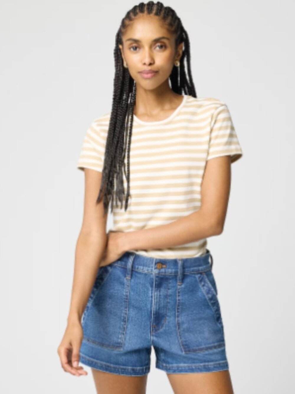 J Crew factory utility denim short size 29 high rise classic preppy